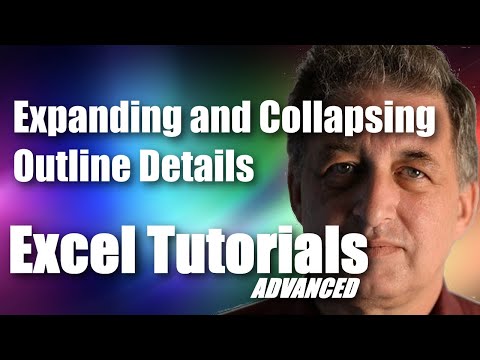 #27 Excel 365 Tutorial Advanced - Expanding and collapsing outline details