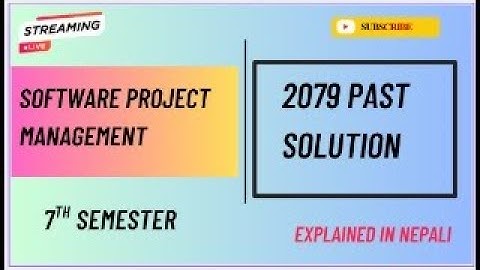 Software Project Management 2079 Question Paper Solution | BSCCSIT 7th Sem | SPM Past Year Solved TU