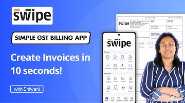 Create Invoice in just 10 Seconds! | Swipe Mobile App Demo | English
