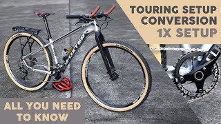 Touring Bike Conversion - 2x to 1x Setup with Denham Bars