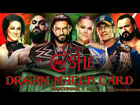 Download WWE Clash At The Castle 2022 Dream Card | My Dream Match Card | Action Dream Mania