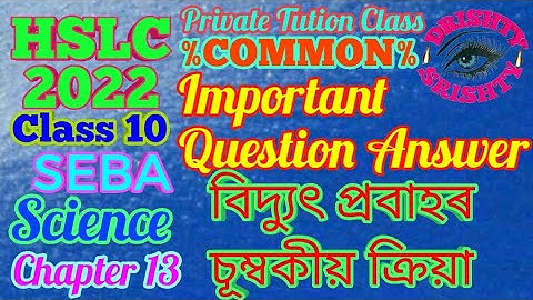 Class 10 || Science || Chapter 13 | Magnetic Effects of Electric Current || Assamese Medium | HSLC22