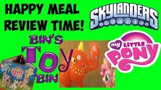 Skylanders Swap Force & My Little Pony 2014 Happy Meal Toy Review Shout Outs By Bins Toy Bin