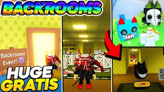 EXPLORANDO e PEGANDO HUGE GRÁTIS na BACKROOMS da ATUALIZAÇÃO do PET SIMULATOR 99