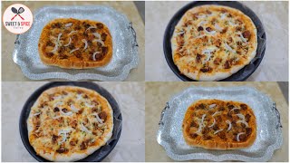 Chicken Fajita Pizza With Sauce Recipe | dough recipe |Easy Homemade pizza Recipe |