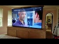 San Diego hidden TV installation: Audio/video cabinet with motorized TV lift San Diego hidden TV installation: Audio/video cabinet with motorized TV lift
