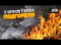 Эпичный пожар: горят склады оккупантов в Кадиевке