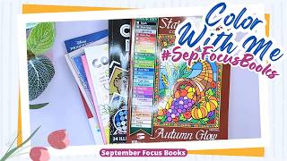 My September Coloring Plans Focus Books Color by Number Beginner Adult Coloring More