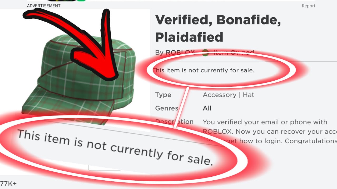 Get This Hat Before Roblox Bans It Youtube - roblox verified bonafide plaidafied shirt