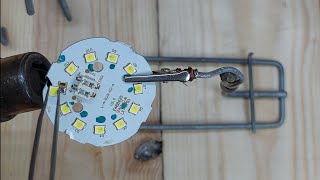 الطريقة الصحيحة لإصلاح لمبات الليد The correct way to  repair LED bulbs