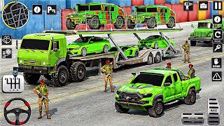 US Army Jeep Transporter Truck Simulator - Army Vehicles Driving Game 3D | Android Gameplay screenshot 1
