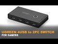 ♠ UGREEN 4 PORT USB 3 Sharing Switch | THE "FOR GAMERS" TEST | 4K