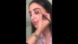 ‎مكياج وردي قلتر ناعم مناسب للحفلات مع حصه ارتست soft pink glitter makeup with hessa artist