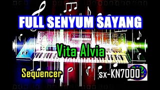 Vita Alvia - Full Senyum Sayang | Remix [Karaoke] | sx-KN7000