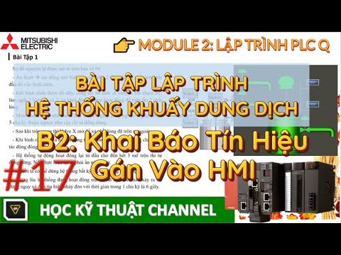 Project 1 Lập Trình Hệ Thống Khuấy Dung Dịch || Khai Báo Tín Hiệu Và Gán Vào Giao Diện HMI