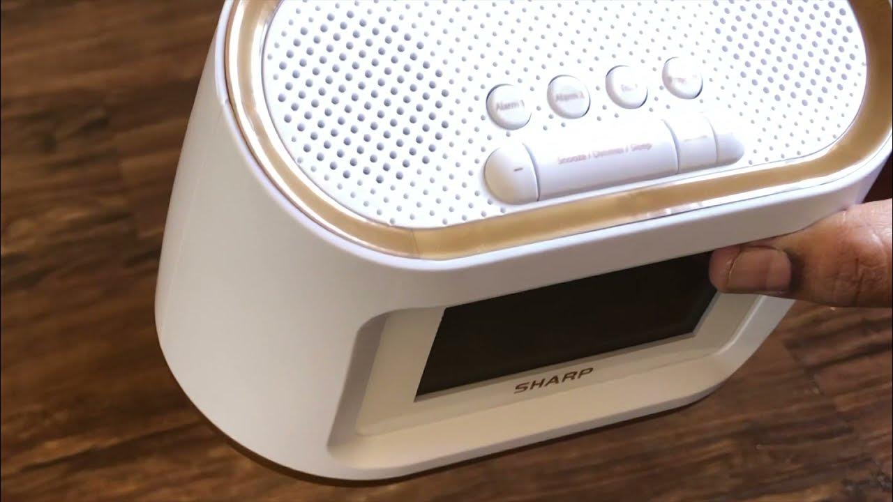 Sharp Projection Alarm Clock with Soothing Nature Sleep Sounds Easy