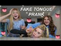 FAKE TONGUE PRANK On My FRIENDS *TIKTOK PRANK👅🙊*