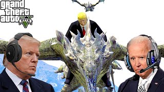 US Presidents Survive A DRAGON Invasion In GTA 5