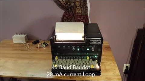 Driving an AN/UGC-129 Teletype with an Arduino.