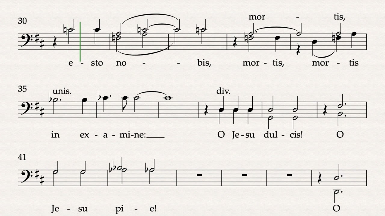 AVE VERUM CORPUS - Bass 1 - Colin Mawby