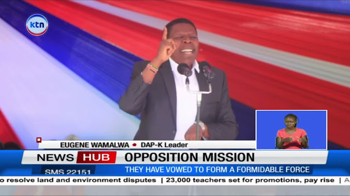 Opposition leaders plan to make president Ruto a one term president