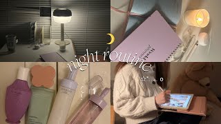 night routine🌙☆*:.｡. 韓国オタク/INFJ/スキンケア/ヘアケア