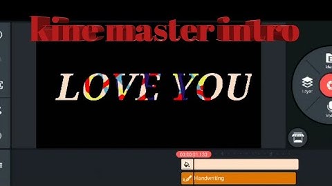 Kinemaster video editing tutorial how to create name intro android