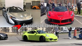 McLaren Montreal exotics and espresso  *unexpected Ferrari Laferrari and McLaren P1*