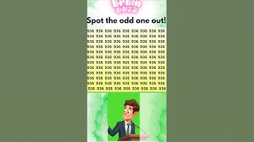 Only GENIUSES Can Spot the Odd Number Out in 5 Seconds! 🔍#shorts#findthenumber #eyesontest#brainbuzz