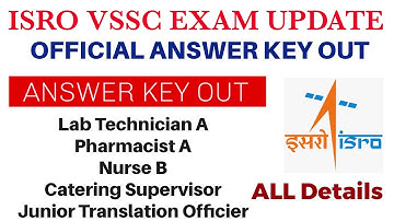 ISRO VSSC Exam Update 2021|| Official Answer Key Out || How to objection Raise? [Details in Hindi]