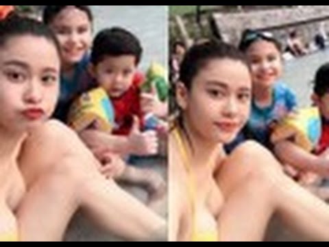 tin tuc sao viet_Trương Quỳnh Anh khoe dáng bên bể bơi sau vụ Tim ‘ong bướm’