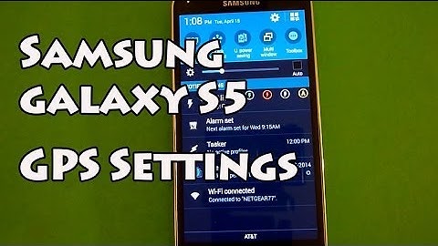 Samsung Galaxy S5 - Toggle GPS Setting