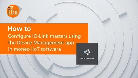 How to use the Device Management app inside of the moneo IIoT software platform