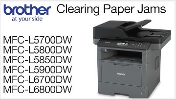 Clearing paper jam errors - MCFL5800DW or MFCL6700DW
