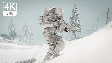 White Stealth • Realistic Ultra Stealth Graphics Snow Gameplay [4k/60fps] | Ghost Recon Breakpoint
