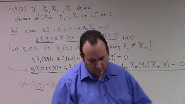 Abstract Algebra II: characters and fixed field theorems, 2-1-17