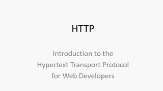 HTTP for Web Developers
