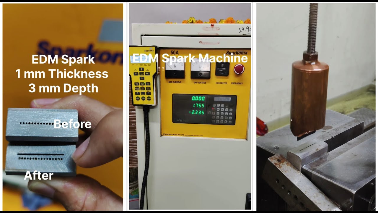 How EDM Spark Machines Work: Creating 1mm Thick and 3mm Deep Sparks ...