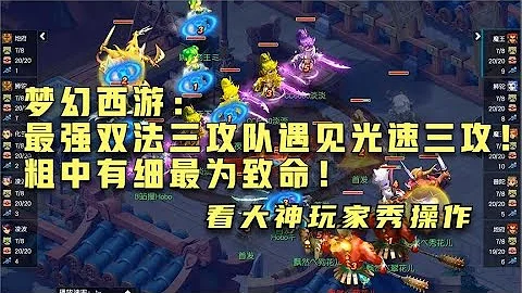 梦幻西游：最强双法三攻队遇见光速三攻！粗中有细最为致命！ - 天天要闻