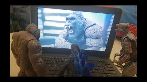 Godzilla, Kong & Mechagodzilla React To: Godzilla vs Kong | Final Battle | Stop Motion Animation.