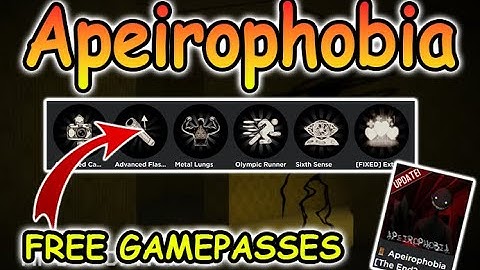 Roblox Apeirophobia Script - FREE GAMEPASSES 2022