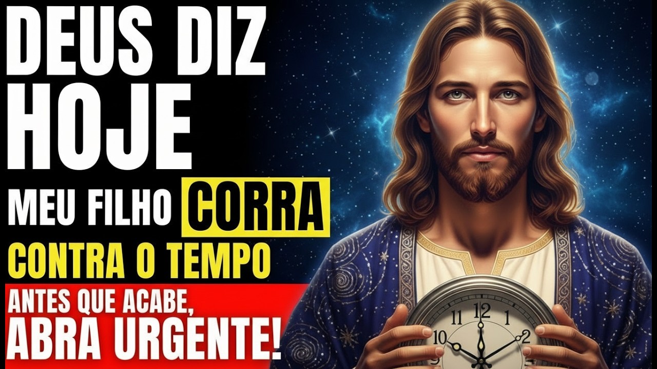 DEUS DIZ: FILHO, CORRA CONTRA O TEMPO ANTES QUE ELE ACABE! ABRA URGENTE!
