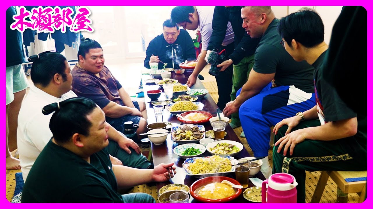 【相撲飯】天津飯・鶏肉の塩焼きそば・つみれポン酢ちり鍋・肉野菜炒め／朝稽古・ちゃんこ場 2025.2.7