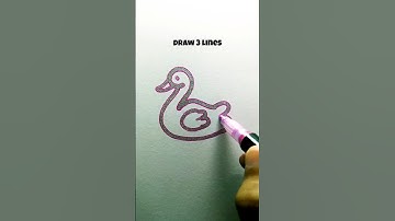 Easy duck drawing step by step #drawing #trending