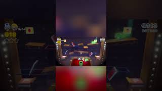 Clutch green star clip in 3d world🙂‍↕️🙂‍↕️ #gaming #peach #3dworld #mario3dworld
