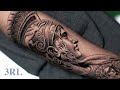 Black and grey statue tattoo  timelapse  3rl