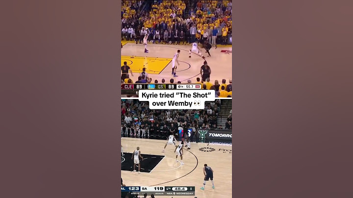 Kyrie Irving tried THE SHOT over Wembanyama #shorts