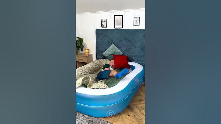 Giant Bed Pool! 🤯 Making Waves In My Bedroom! 🌊🛏️ #prank #pool #bed