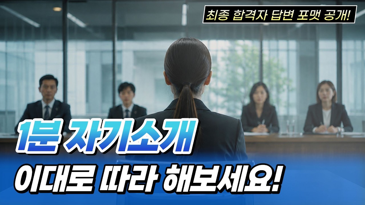 면접 1분 자기소개 예시와 작성법 — 50초·400자 5단계