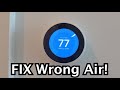 Google Nest Thermostat: How to FIX Hot Air Coming Out When Set to Cold!